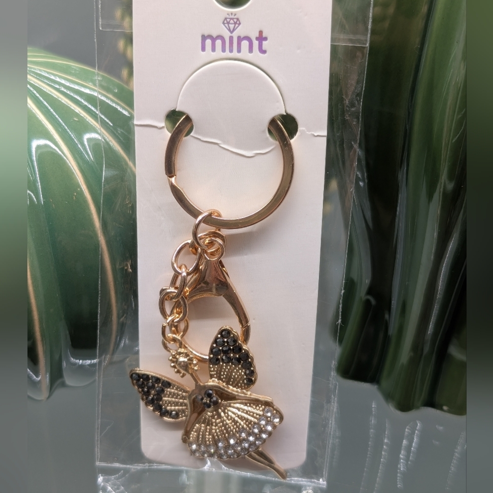 Gold and Black Fairy Or Angel  Keychain/Bagcharm
